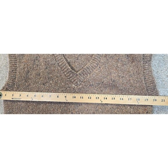 Anderson Little Vintage Wool Blend Sweater Vest Pullover Tan USA Made Women's M - Picture 4 of 7